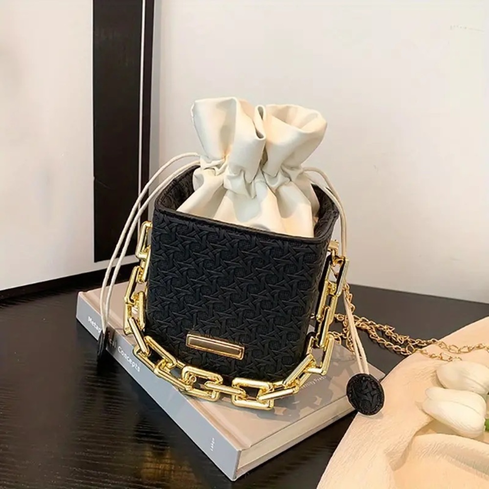 Black luxury handbag